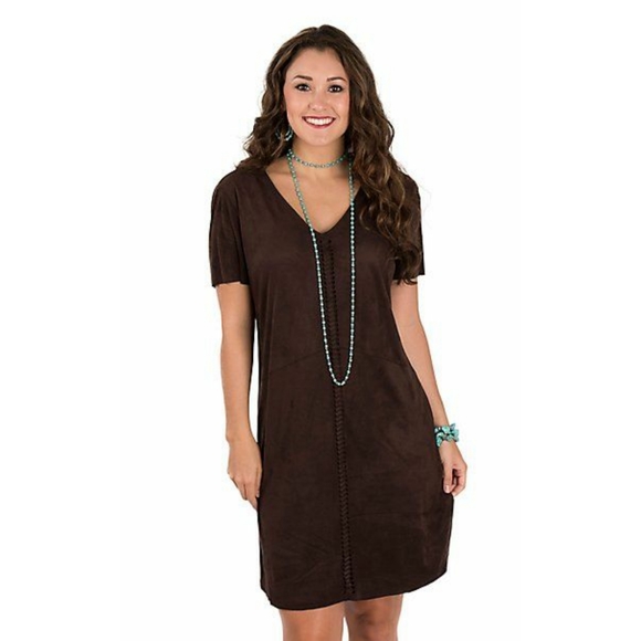 Ariat Brown Midi Dress - Picture 1 of 5